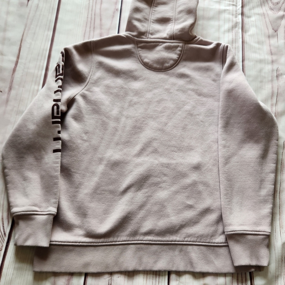 Carhartt "Relaxed Fit Midweight Logo Sleeve Graphic Hoodie" Mink Women's Size XL - Picture 6 of 11